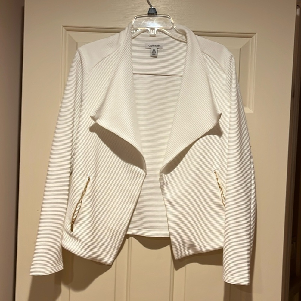 Women’s Calvin Klein white jacket